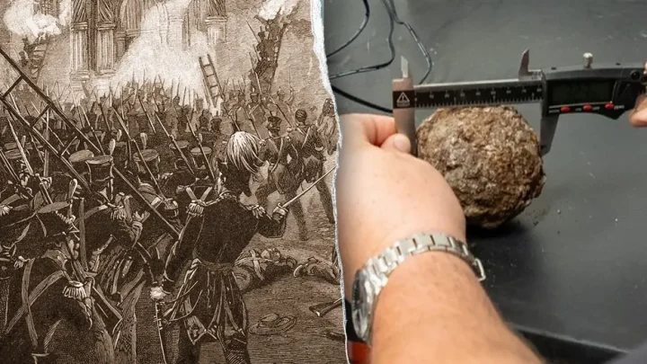 Rare cannonball emerges from ground at the Alamo, likely untouched for nearly 190 years