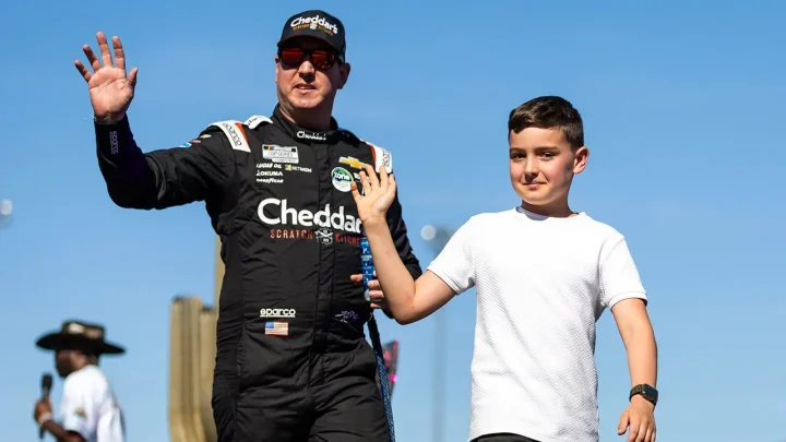 Brexton Busch wins first race since father Kyle Busch’s death in emotional return to Victory Lane