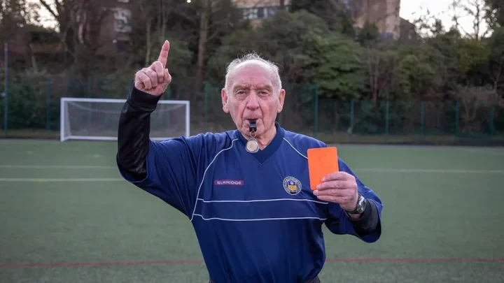 How a 93-year-old soccer referee credits wartime rations and discipline for his longevity
